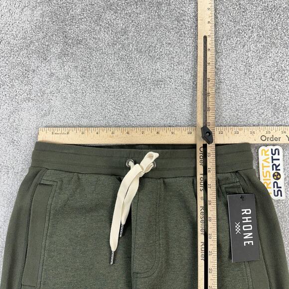 Rhone Heritage Midweight Pants Mens Small Dark Moss Heather Relaxed Fit Jogger - Picture 11 of 12